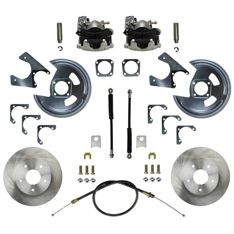 Rear Disc Brake Conversion Kit - GM 10 & 12 Bolt Axles 5 x 4.75 with Staggered Shocks