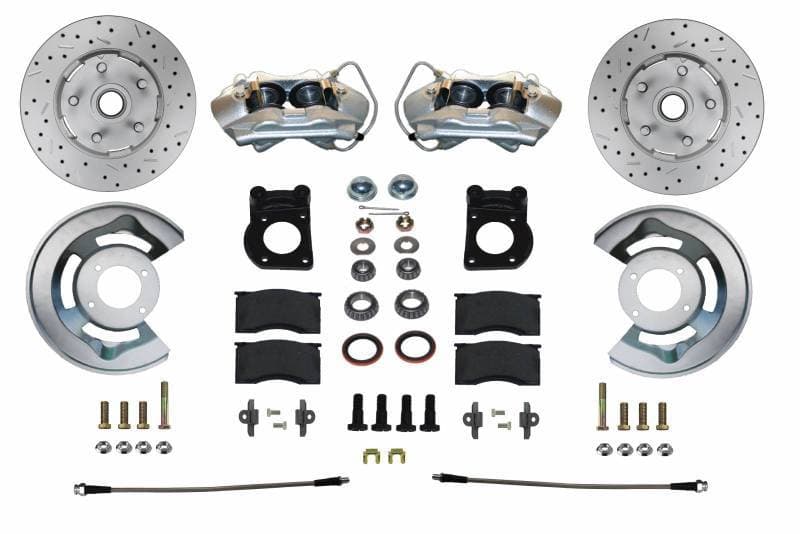 1970-73 Ford Mustang & Mercury Cougar Front Disc Brake Conversion Kit with MaxGrip XDS Rotors