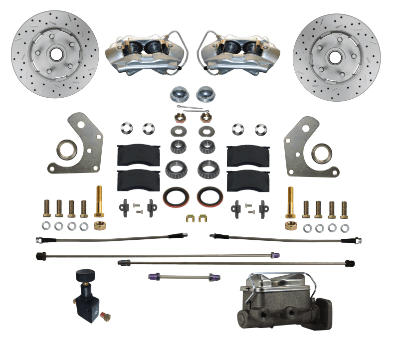 Manual Front Disc Brake Conversion Kit for 1962-1972 Mopar B & E Body | MaxGrip XDS Rotors