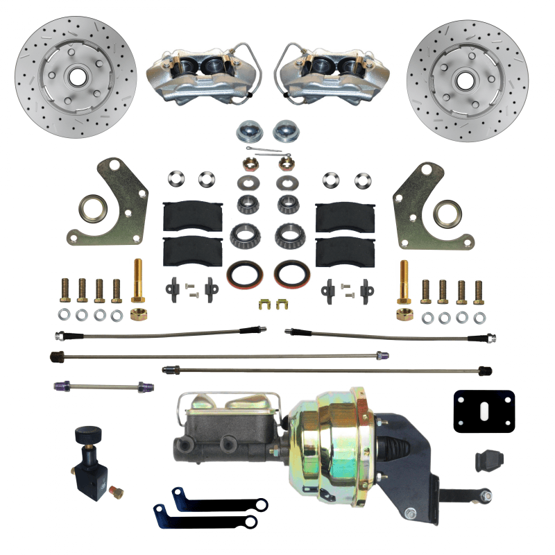 Power Front Disc Brake Conversion Kit with MaxGrip XDS Rotors for Mopar C-Body Vehicles