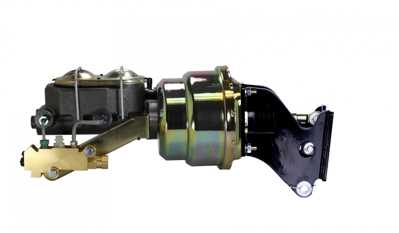 7-Inch Zinc-Plated Dual Power Booster Kit with 1-1/8-Inch Bore Master Cylinder and Side Mount Valve for Disc/Drum Brakes for 1967-1972 GMC or Chevrolet