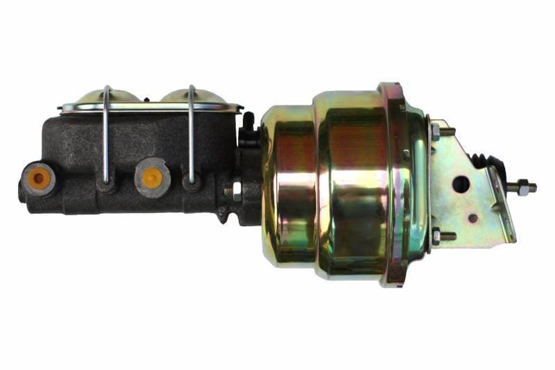 7-Inch Zinc Dual Power Booster with 1-1/8 Inch Bore Master Cylinder for GM AFX