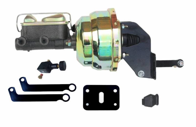 8-Inch Zinc Dual Power Brake Booster with 1-Inch Bore Master Cylinder and Adjustable Valve for 1962-74 Mopar