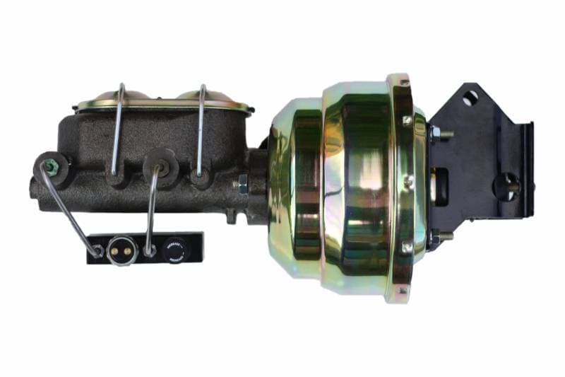 8-Inch Zinc Dual Power Brake Booster with 1-Inch Bore Master Cylinder and Adjustable Combo Valve for 1957-1972 Ford Truck