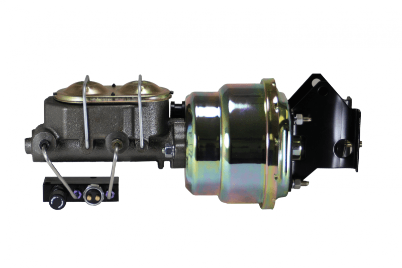 7-Inch Zinc Dual Power Brake Booster with 1-Inch Bore Master Cylinder and Adjustable Combo Valve for 1957-1972 Ford F-100