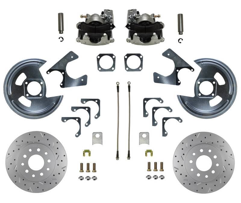 Rear Disc Brake Conversion Kit - MaxGrip XDS - GM 10 & 12 Bolt Axles 5 x 4.75 non-Staggered Shocks