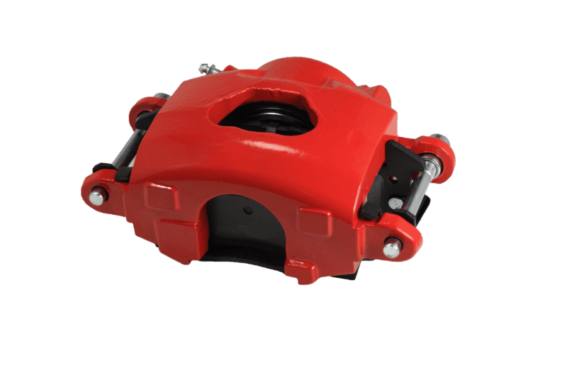 Red Powder Coated Single Piston Caliper for GM - Left Side