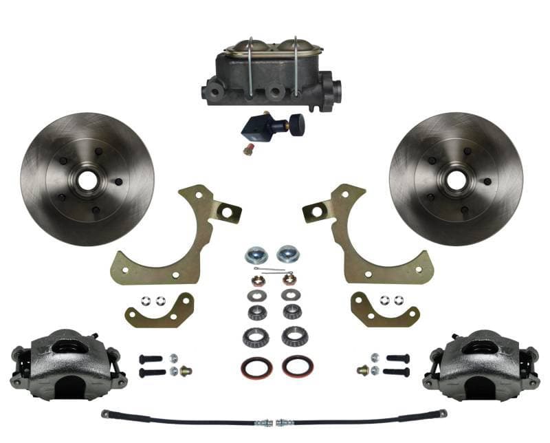 Manual Front Disc Brake Conversion Kit with Adjustable Proportioning Valve for 1959-1964 Chevrolet Models