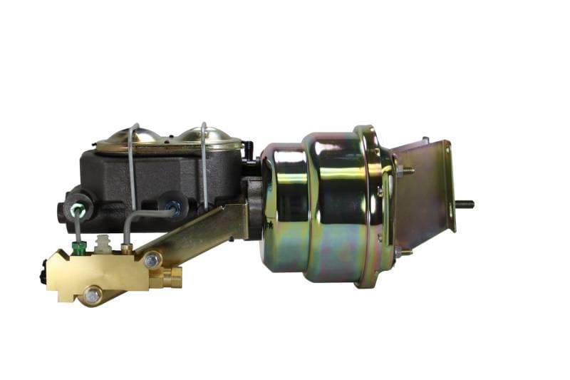 Compact-10 Series 7-Inch Dual Power Booster Kit with Disc/Drum Valve - Zinc
