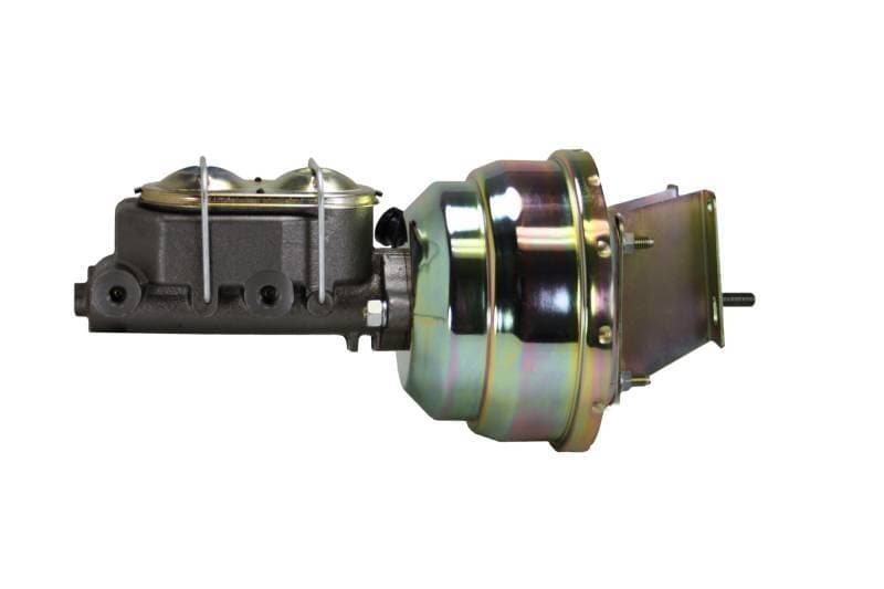 Compact-10 Series 8-Inch Dual Power Booster with 1-1/8 Inch Bore Master Cylinder - Zinc