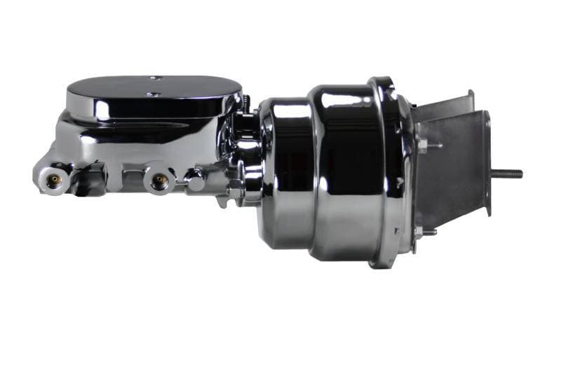 Compact-10 Series 7-Inch Dual Power Booster with 1-1/8 Inch Bore Master Cylinder - Chrome