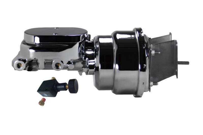 Compact-10 Series 7-Inch Dual Power Booster Kit with Adjustable Proportioning Valve - Chrome