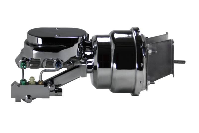 Compact-10 Series 7-Inch Dual Power Booster Kit with Disc/Disc Valve - Chrome