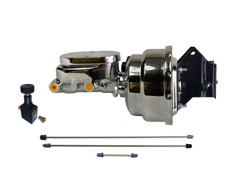 Mopar C-Body Chrome Power Brake Booster & Master Cylinder Kit for Factory Power Brake