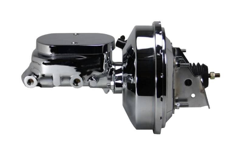 9-Inch Single Diaphragm Chrome Power Booster, 1-Inch Bore Flat Top Master Cylinder for 1970-1981 Camaro or Firebird