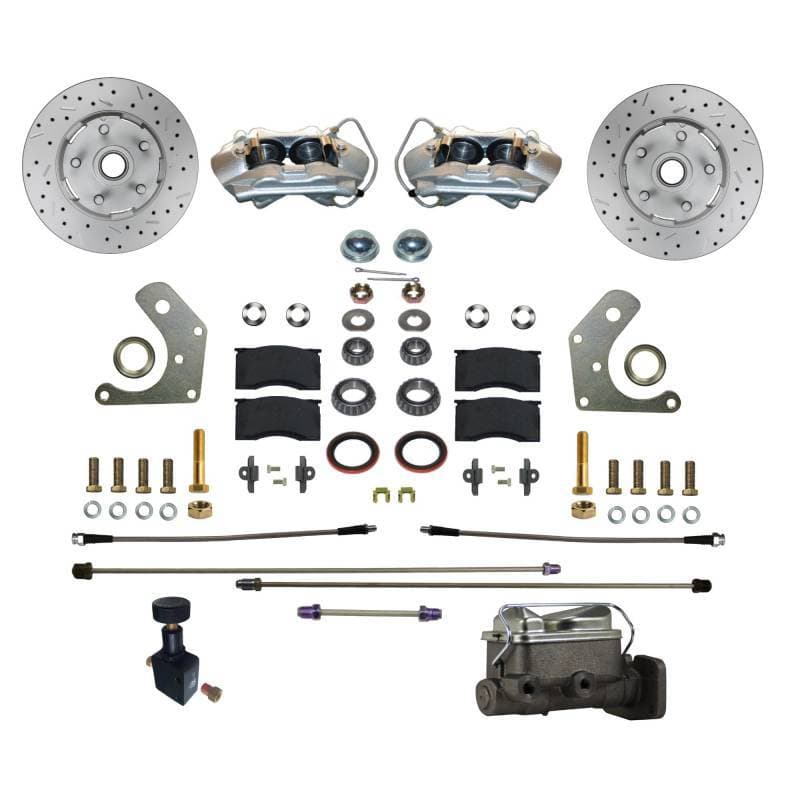 Front Disc Brake Conversion Kit Mopar B Body Factory Power Brakes with MaxGrip XDS