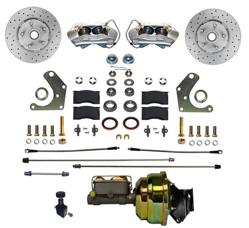 Mopar C-Body Power Front Disc Brake Conversion Kit – MaxGrip XDS Rotors & 4-Piston Zinc Calipers