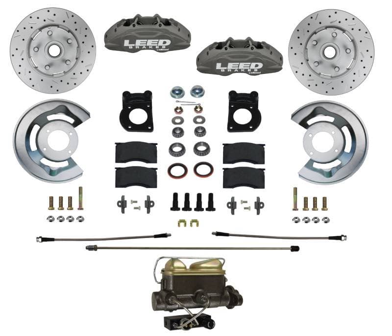 MaxGrip Lite 4-Piston Front Disc Brake Conversion Kit for 1962-1969 Ford Fairlane, 1963-1969 Falcon & Ranchero, 1963-1969 Mercury Comet, and 1964-1969 Cyclone