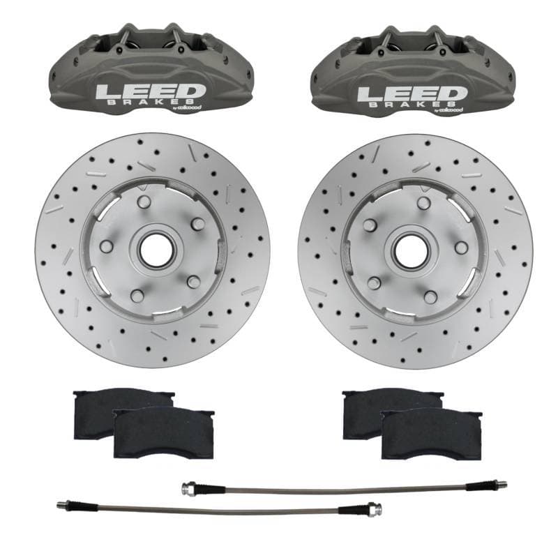 MaxGrip Lite 4 Piston Aluminum Calipers & Rotors | Caliper & Rotor Upgrade for 1964-67 Mustang