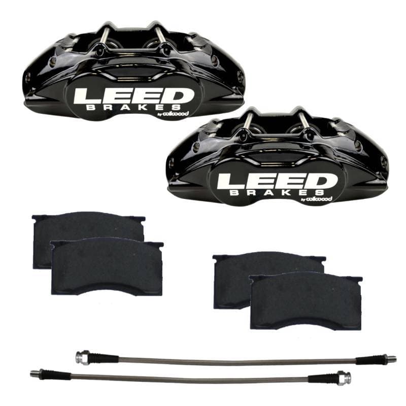 MaxGrip Lite 4 Piston Aluminum Calipers | Caliper Upgrade for 1964-67 Mustang - Black Calipers