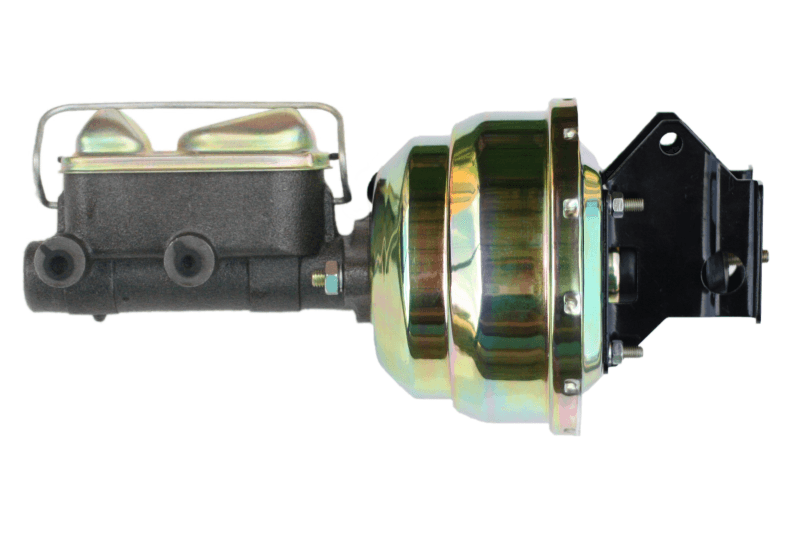 8-Inch Dual Power Brake Booster with 1-Inch Bore Zinc-Plated Disc Brake Master Cylinder for 1957-1972 Ford
