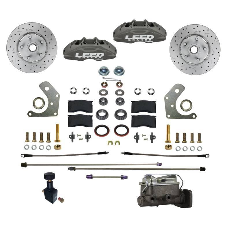 MaxGrip Lite 4 Piston  Manual Front Disc Brake Conversion Kit Mopar C Body