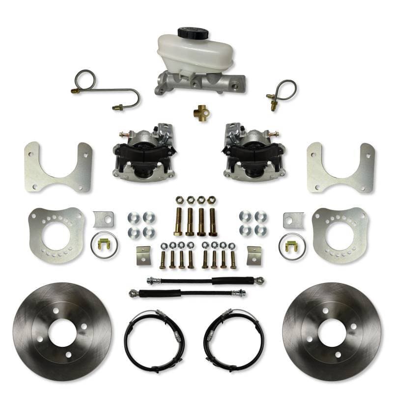 Rear Disc Brake Conversion Kit with 4-Lug Compatibility for 1987–1992 Ford Mustang Fox Body 7.5 & 8.8 Axles