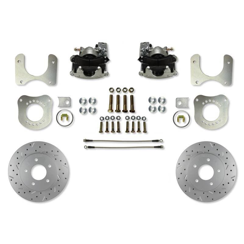 Rear Disc Brake Conversion Kit for Ford Fox Body 7.5 & 8.8 in Rear Axle - 5 Lug  - MaxGrip XDS