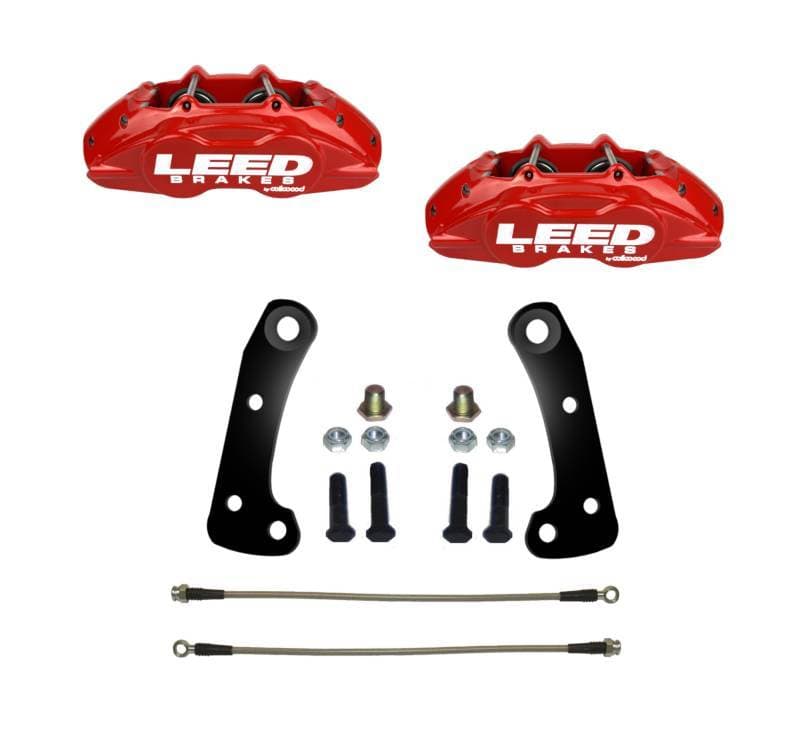 MaxGrip Lite 4 Piston Caliper Kit for GM AFX Body - Red Powder Coat