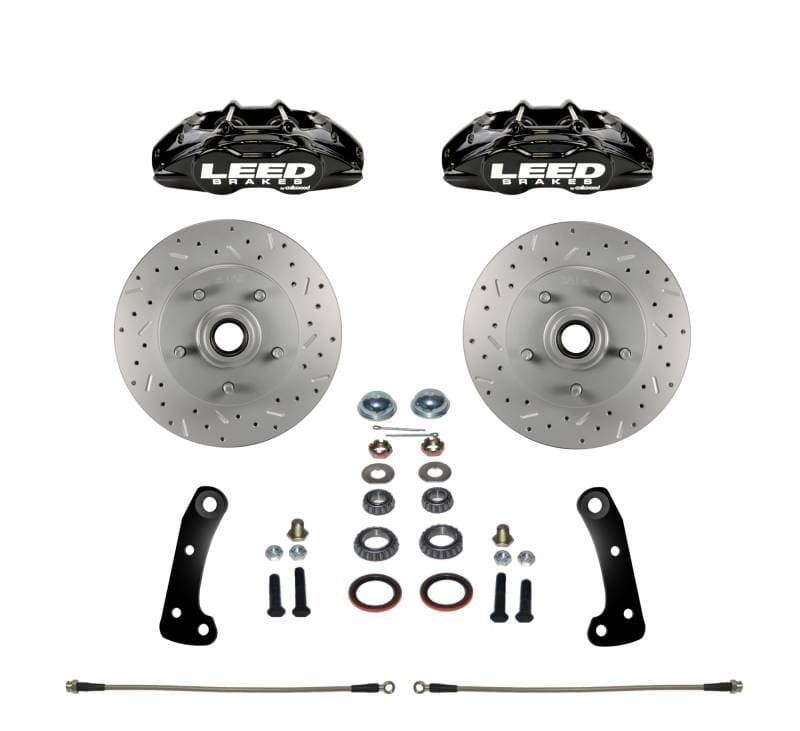 GM AFX Body MaxGrip Lite 4 Piston Disc Brake Conversion Kit  - Black Powder Coated
