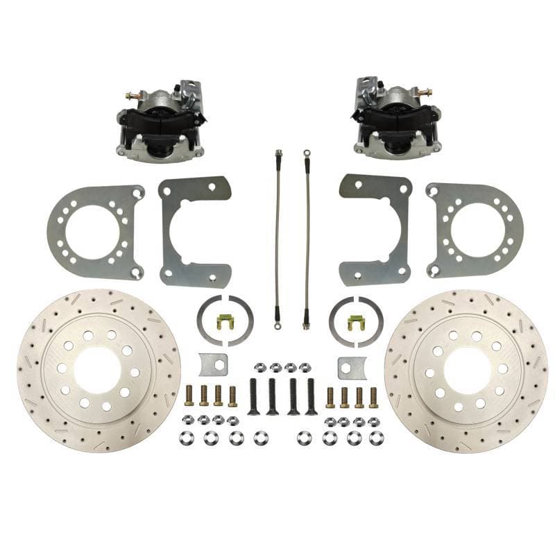 Rear Disc Brake Conversion Kit -  Small Bearing 8 in & 9 in Rear Axle  5 x 5 Wheel Bolt Pattern - MaxGrip XDS Rotors