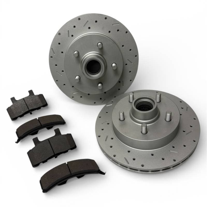 MaxGrip XDS Cross Drilled & Slotted Brake Rotor & Pad Kit - GM 2WD Truck - Light Duty OBS Truck