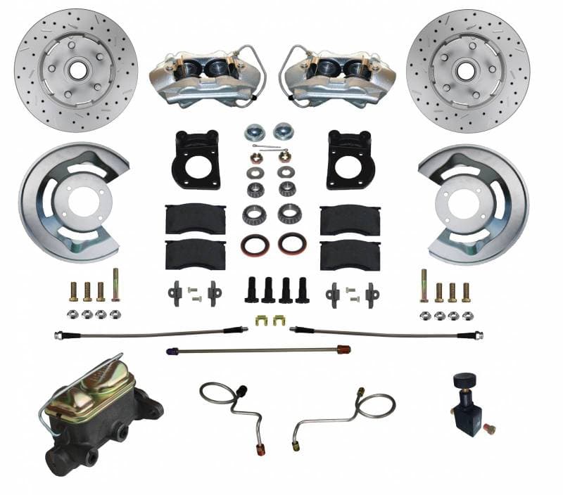 1970 Mustang Front Disc Brake Conversion Kit with 4 Piston MaxGrip Rotors