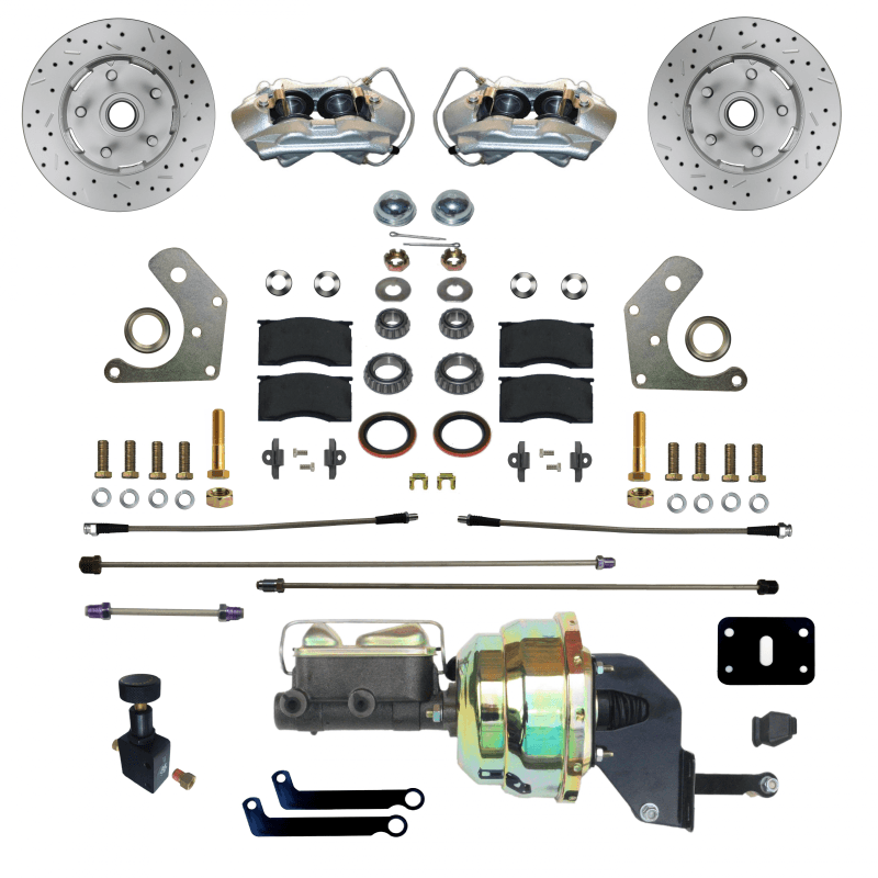 Power Front Disc Brake Conversion Kit with MaxGrip XDS Rotors for Mopar B & E Body