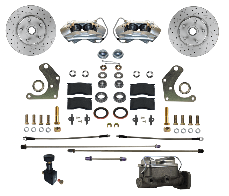Mopar C Body Manual Front Disc Brake Conversion Kit with MaxGrip XDS Rotors