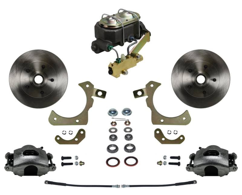 1955-58 Chevy Bel Air, Impala Manual Front Disc Brake Conversion Kit with Disc Disc Valve