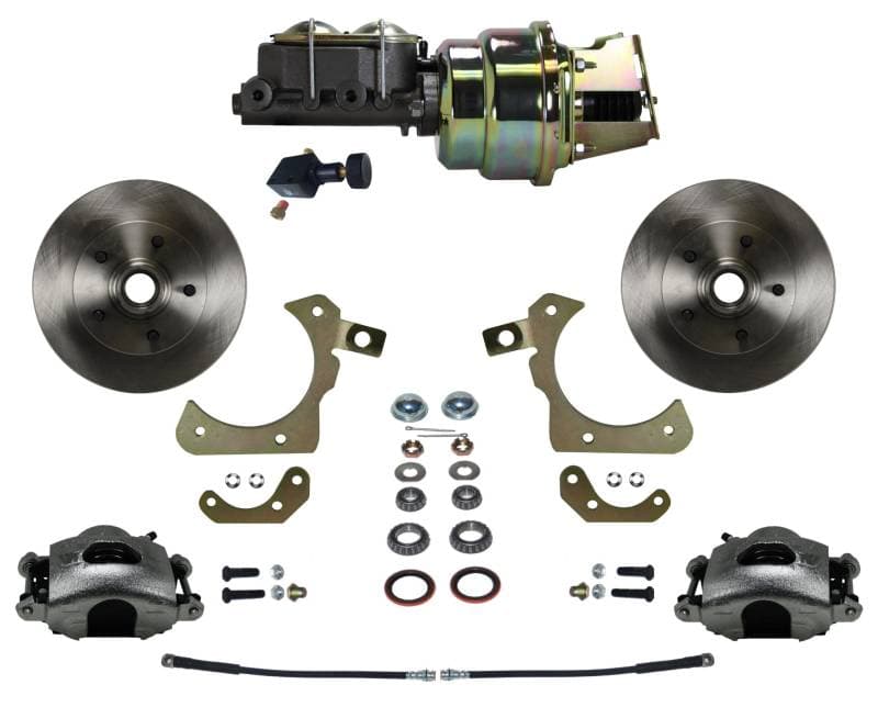 1955-58 Tri-Five Chevy, GM Full Size Power Front Disc Brake Conversion Kit with Adjustable Proportioning Valve