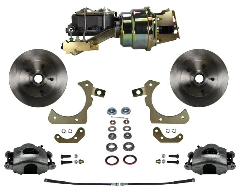 Power Front Disc Brake Conversion Kit with Disc Drum Valve for 1959-1964 Chevrolet Bel Air, Impala