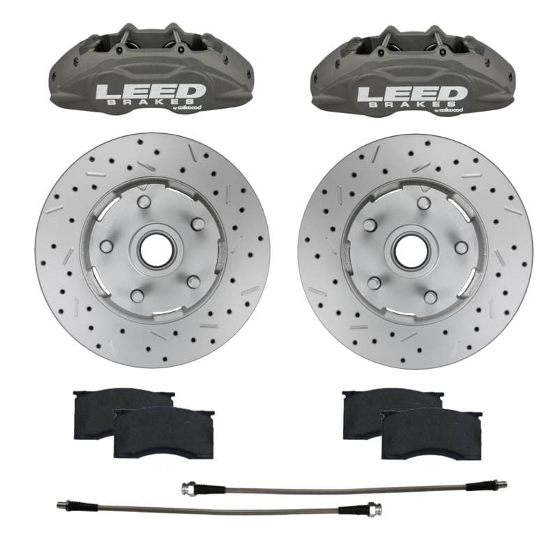 MaxGrip Lite 4 Piston Aluminum Calipers & Rotors | Caliper & Rotor Upgrade for 1964-67 Mustang