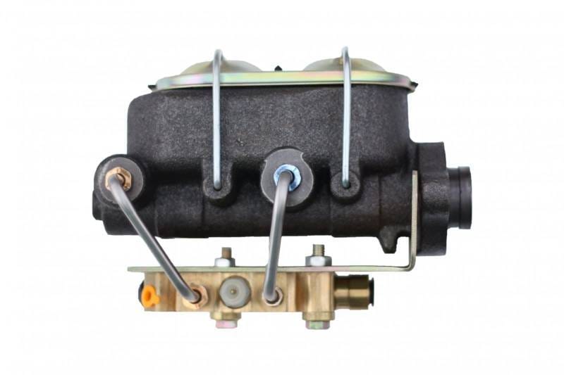 Master Cylinder Kit - 1-1/8 inch Bore left port with bottom mount proportioning valve - Disc/Disc