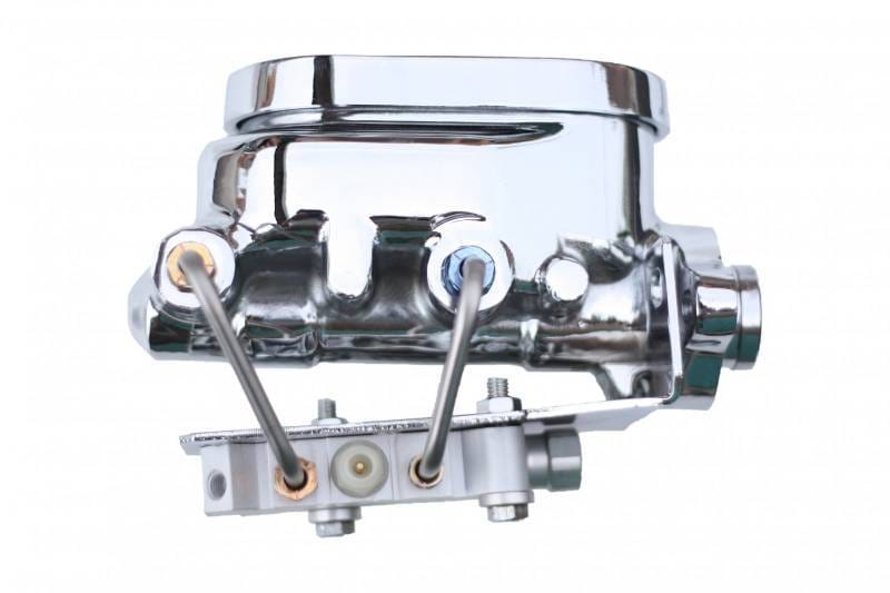 Master Cylinder Kit - 1-1/8 inch Bore Flat Top left port with bottom mount proportioning valve - Disc/Disc