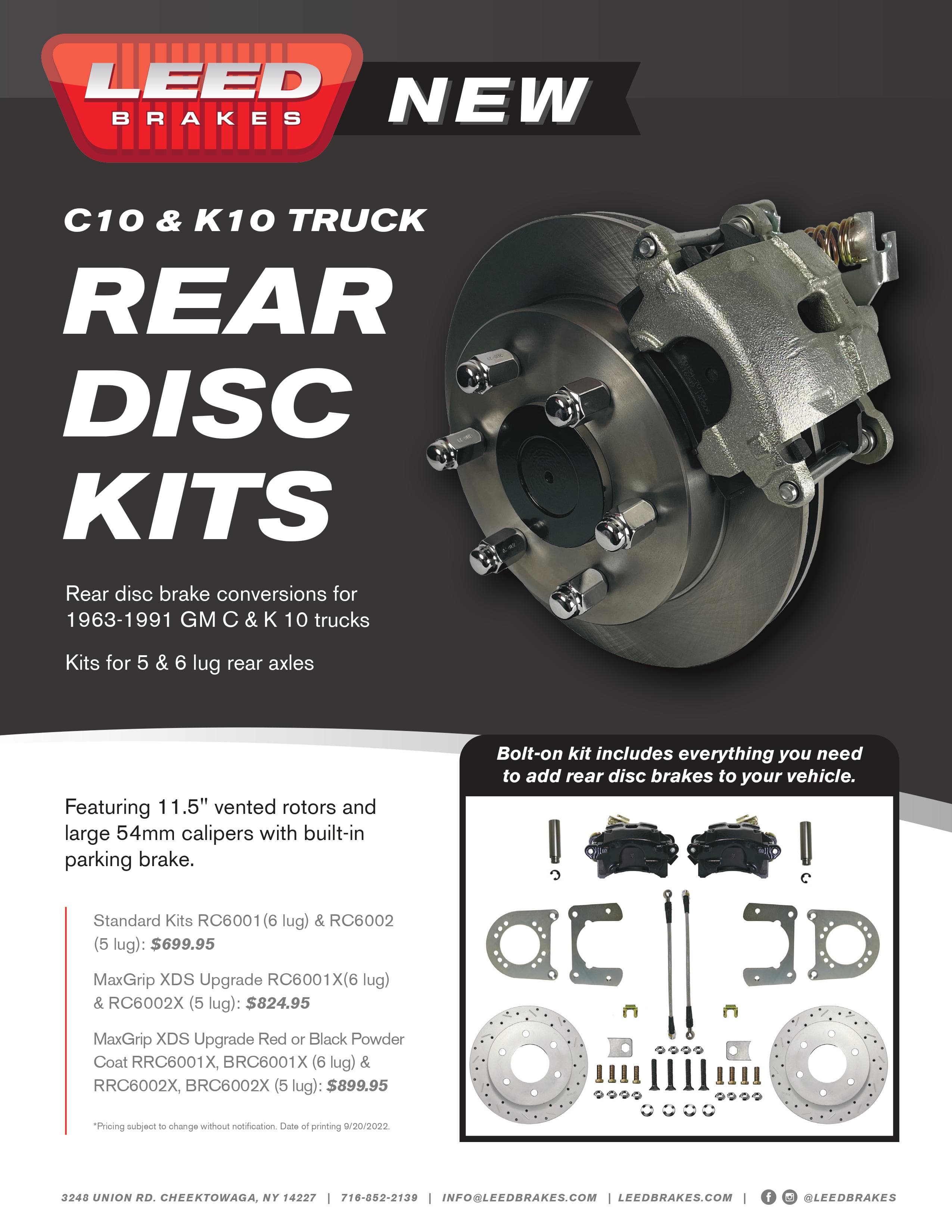 C10 & K10 Truck Rear Disc Kits