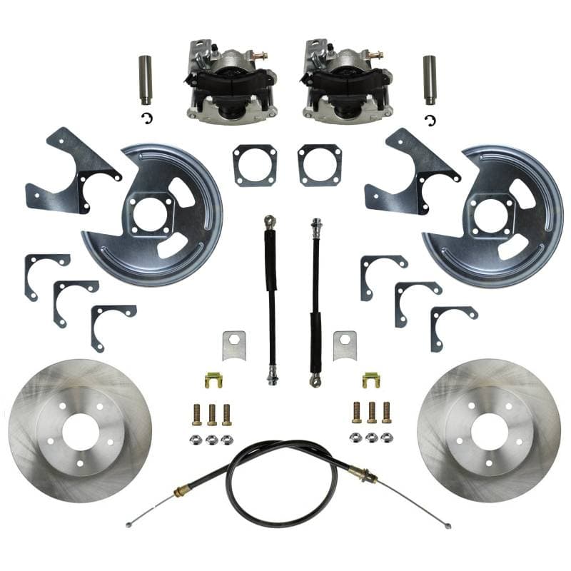 Rear Disc Brake Conversion Kit - GM 10 & 12 Bolt Axles 5 x 4.75 with Staggered Shocks