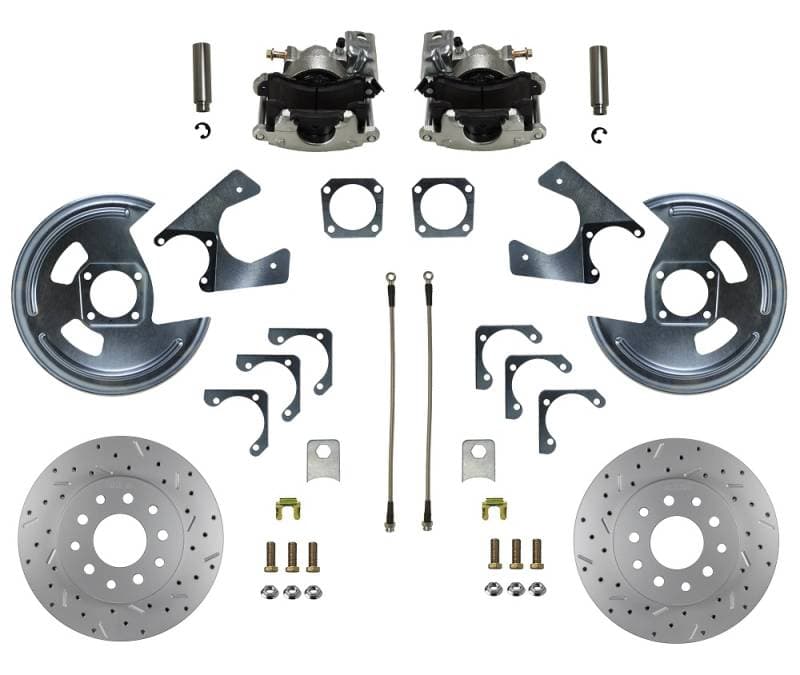 Rear Disc Brake Conversion Kit - MaxGrip XDS - GM 10 & 12 Bolt Axles 5 x 4.75 non-Staggered Shocks